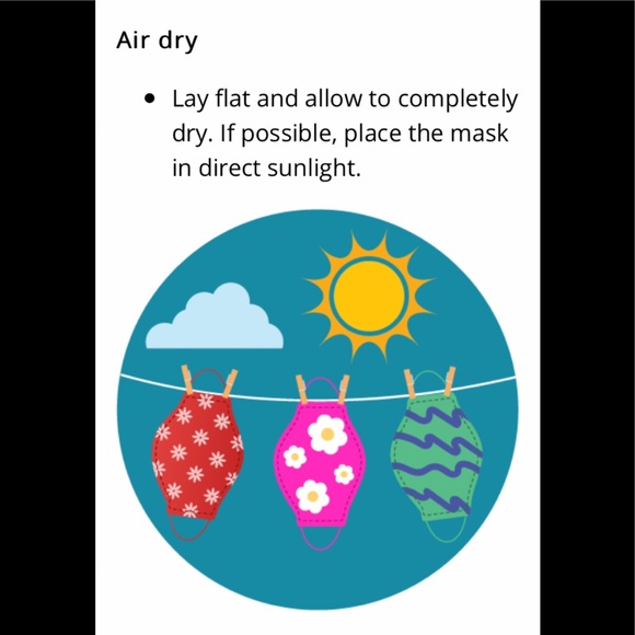 2 (TWO) Face Masks DAISIES Reversible - Picture 9 of 10